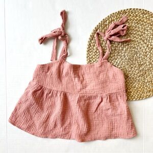 Sunland 17 Gauze Tie Tank Top